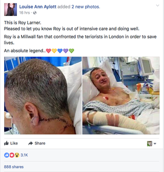 Illustration for article titled "Fuck You, I'm Millwall!" Londoner Says He Took On Bridge Attackers After A Few Pints